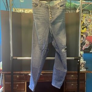 Torrid size 28Tall bombshell skinny Blue Jeans